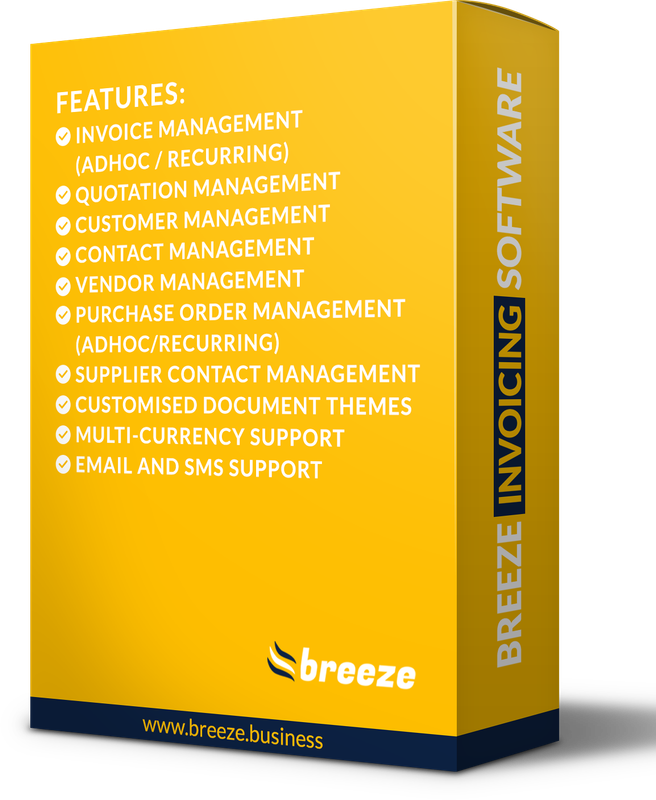 Breeze Invoicing Software - Professional - 6-month licence