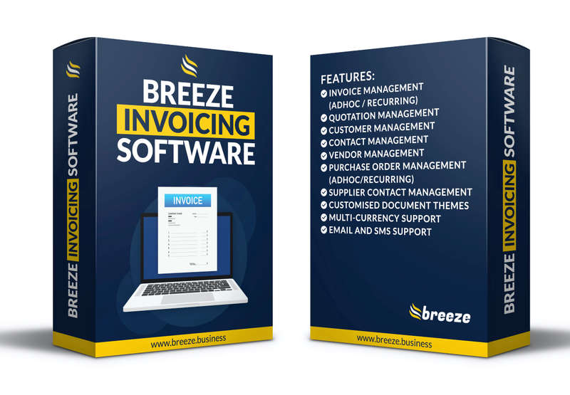 Breeze Invoicing Software - Starter - 3 months licence