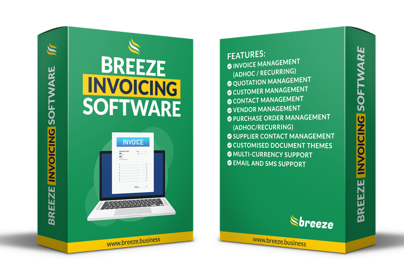 Breeze Invoicing Software - Standard - 6-month licence