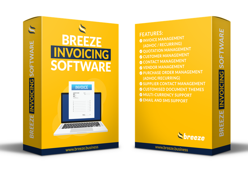 Breeze Invoicing Software - Professional - 6-month licence