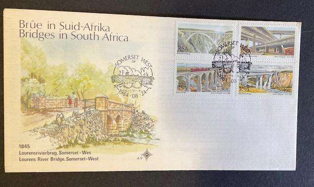 FDC South Africa - 1984 - Bridges in South Africa - 4.9 with insert