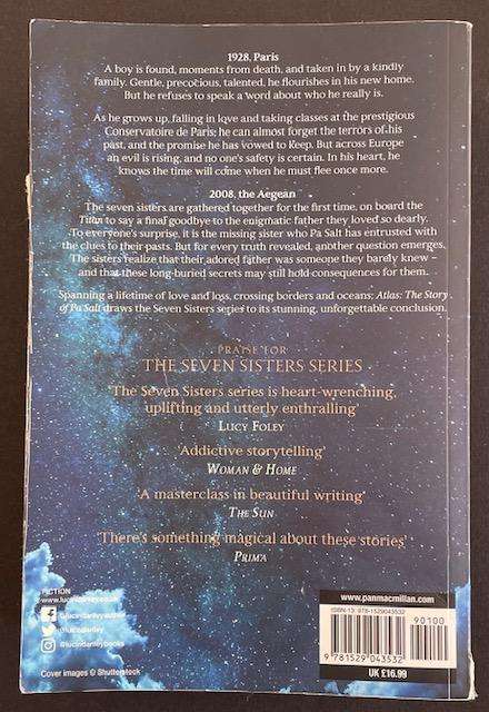 THE SEVEN SISTERS  SERIES - ATLAS - THE STORY OF PA SALT - LUCINDA RILEY (766 PAGES)