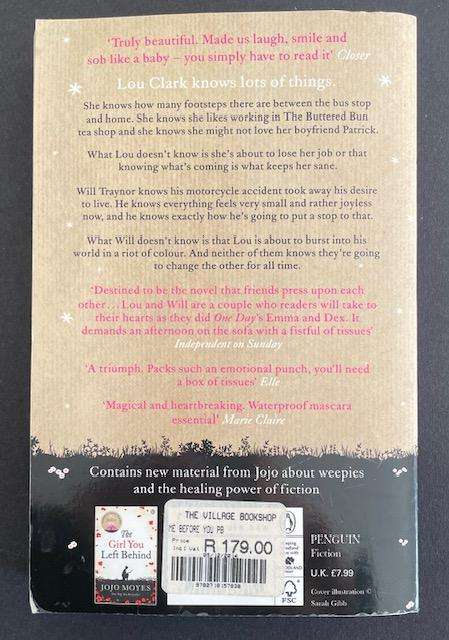 ME BEFORE YOU - JOJO MOYES - SOFTCOVER BOOK