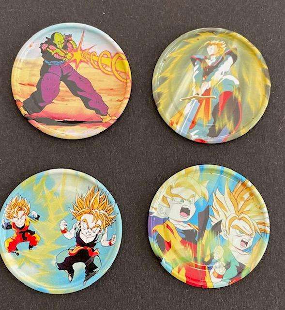 Dragon Ball Z Metal Tazo's x 4 - Great condition! 2003