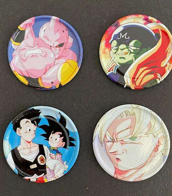 Dragon Ball Z Metal Tazo's x 4 - Great condition! 2003