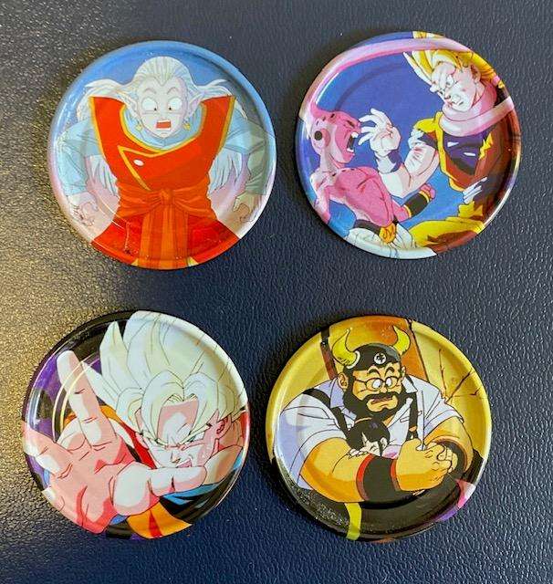 Dragon Ball Z Metal Tazo's x 4 - Great condition! 2003