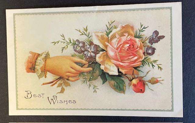 Vintage postcard / card - BEST WISHES - Readers Digest Assoc. - Unused