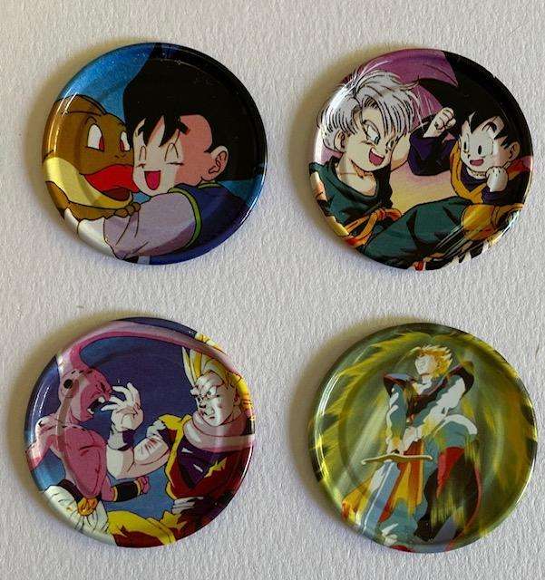 Dragon Ball Z - Metal Tazo's x 4 - Great condition! 2003