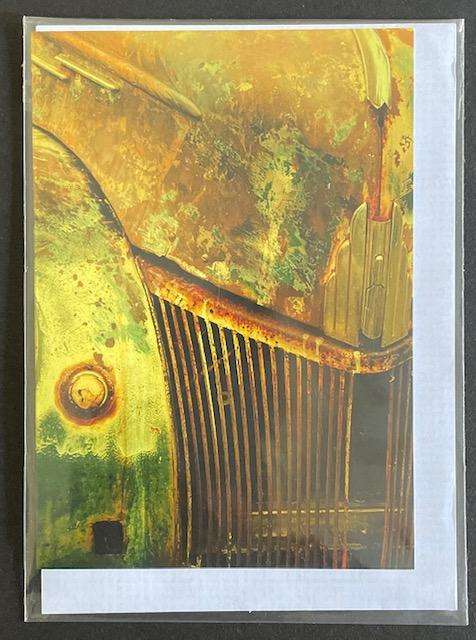 Postcard / BLANK CARD - "Rusty old car"  Card - New - still in plastic