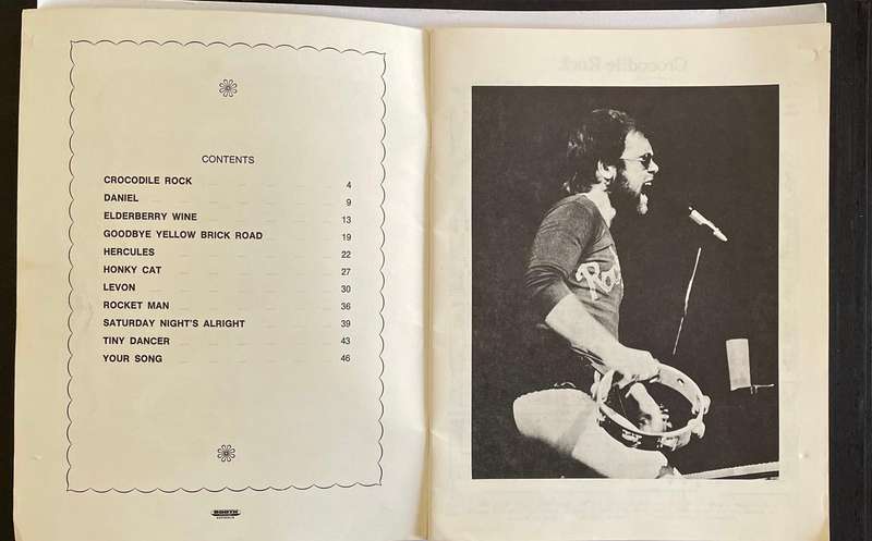 The Exciting Sounds of ELTON JOHN - Leeds Music Pty Ltd.  50 pages of lyrics and sheet music