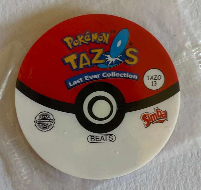 Pokemon Tazo - # 19 RATTATA - Last Ever Collection . 2001 - Tazo number 13 - Mint - UNOPENED