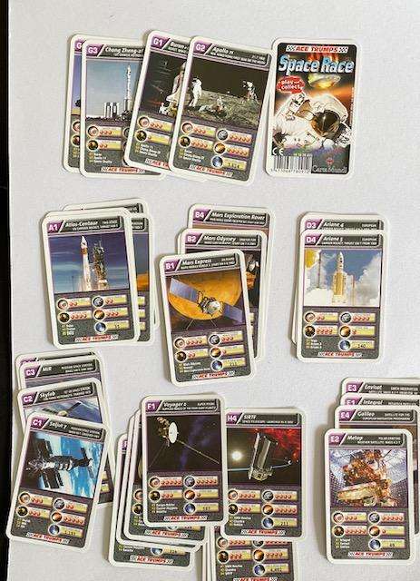 Space Race - Ace Trumps cards - play and collect