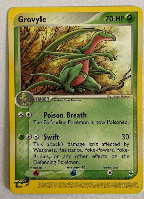 Pokémon TCG - GROVYLE - 2003 - 31/109 - UNCOMMON - LP