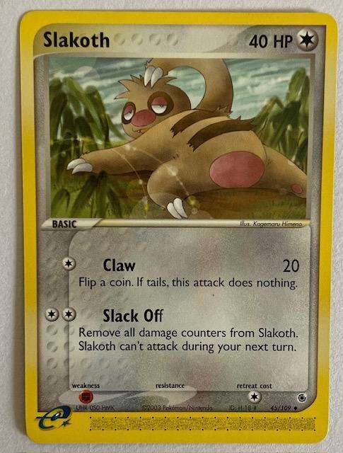 Pokémon TCG - SLAKOTH -2003 - 45/109 UNCOMMON  - LP NM