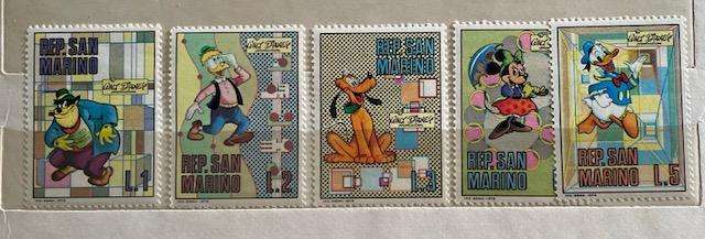 San Marino 1973 Part Disney Set MH