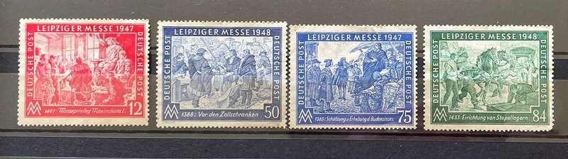 German stamps - 1947 and 1948 - Used, NH