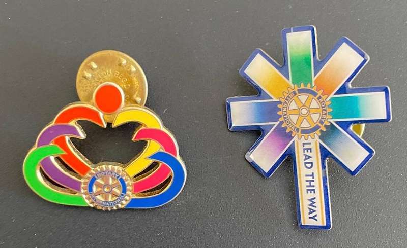 2 Rotary badges  - great condition!