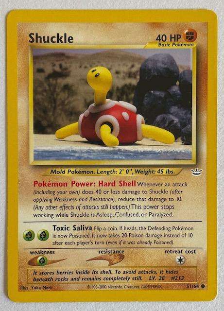Pokémon Trading Card -  SHUCKLE 2000 - 51/64 - LP NM