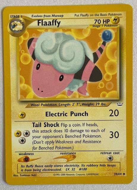 Pokémon Trading Card -  FLAAFY  - 2000 - 28/64 - LP NM