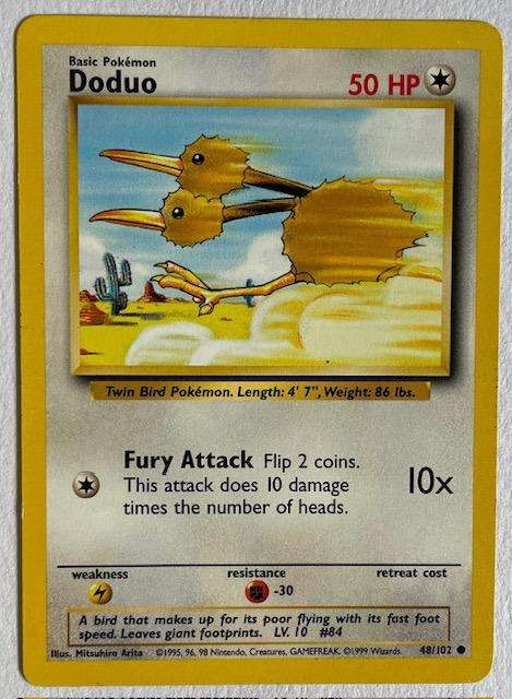Pokémon TCG - DODUO - 1999 - 48/102  - LP NM