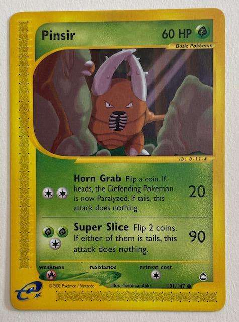 Pokémon TCG - PINSIR - 2002 - 101/147 - LP