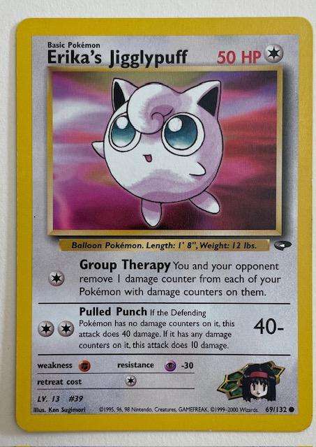 Pokémon TCG - ERIKAS  JIGGLYPUFF 2000 - 69/132  - LP