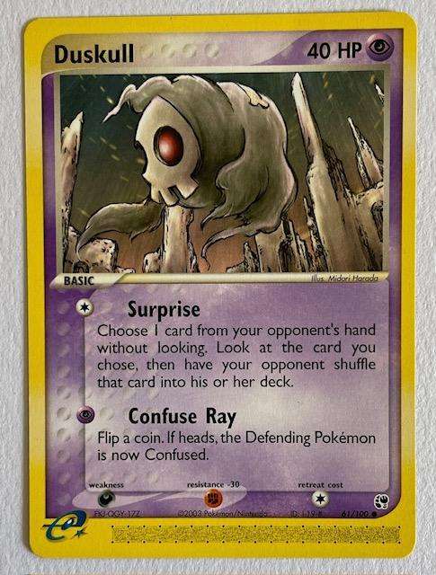 Pokémon TCG - DUSKULL - 2003 - 61/100  LP NM