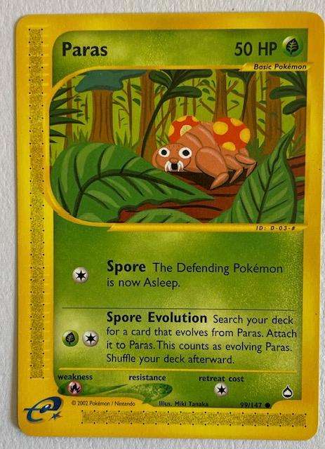 Pokémon TCG - PARAS - 2002 - 99/147  LP NM