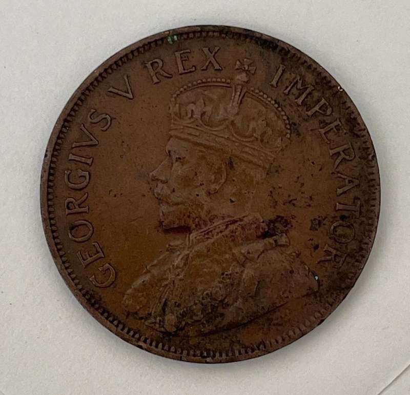 South African One Penny Coin - 1935 - RARE!
