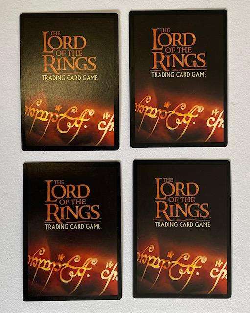 LORD OF THE RINGS TCG - X4 CARDS 2002 - DECIPHER