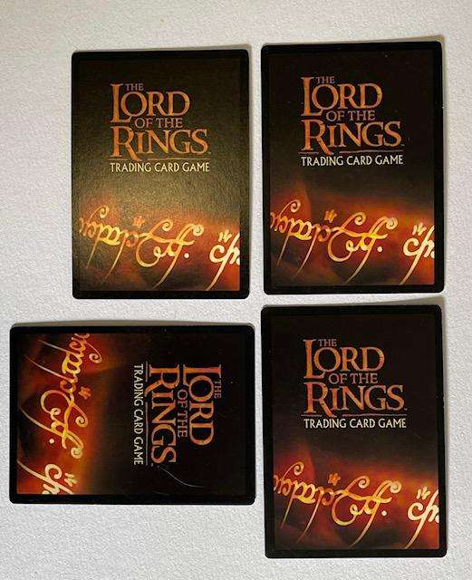 LORD OF THE RINGS TCG - X4 CARDS 2002 - DECIPHER