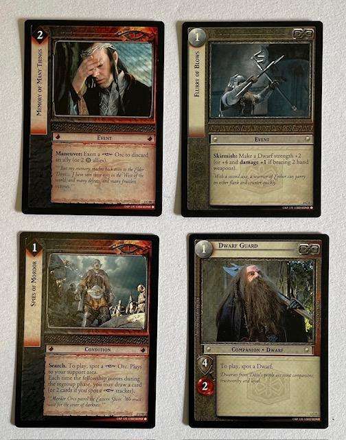 LORD OF THE RINGS TCG - X4  CARDS 2002 - DECIPHER