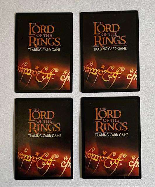 LORD OF THE RINGS TCG - X4  CARDS 2002 - DECIPHER