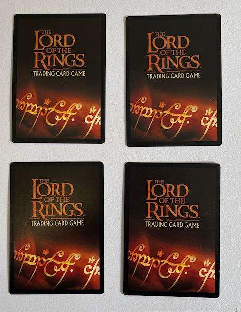 LORD OF THE RINGS TCG - X4  CARDS 2002 - DECIPHER