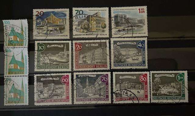 Mixed lot of German Building stamps - used - Thematic
