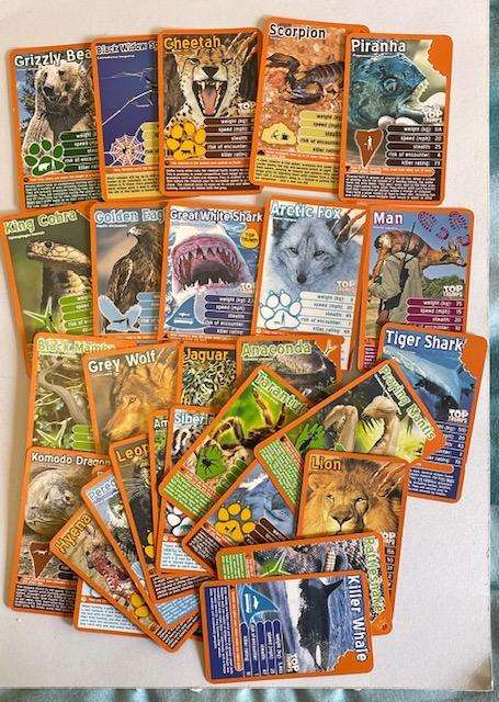 Top Trumps cards - Deadliest Predators - Collectable