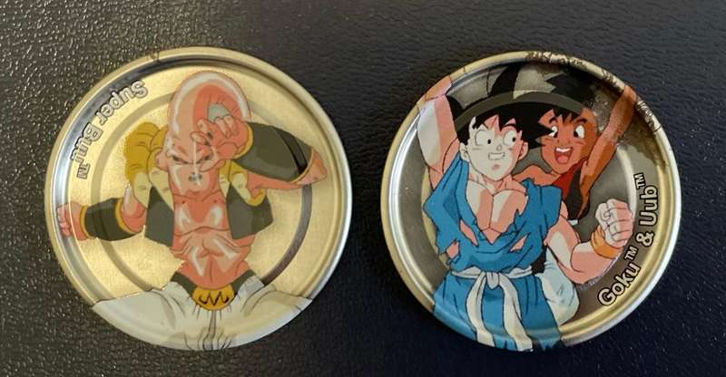 Dragon Ball Z  Metal Tazo's x 2 - 2003