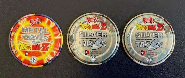 Dragon Ball Z  Metal Tazo's x 3 - 2003