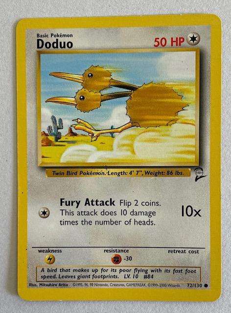 Pokémon TCG - DODUO  - 2nd edition- 2000 - 72/130 - LP