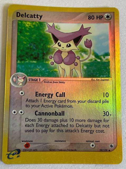 Pokémon Trading Card  - DELCATTY - 2003 - 29/109 - REV HOLO LP NM