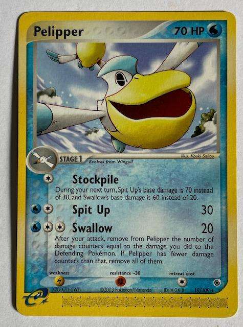 Pokémon TCG - Pelipper 2003 - 19/109 RARE - LP NM