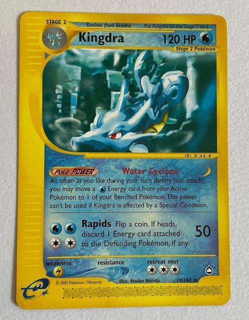 Pokémon TCG - KINGDRA- 2002 - 19/147 - RARE - LP NM