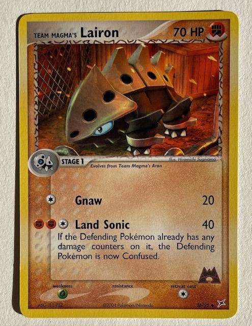Pokémon TCG - TEAM MAGMA'S LAIRON 2004 - 36/95 - UC  - LP NM