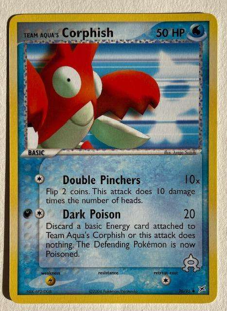 Pokémon TCG - TEAM AQUA'S CORPISH - 2004 - 26/95 - LP NM