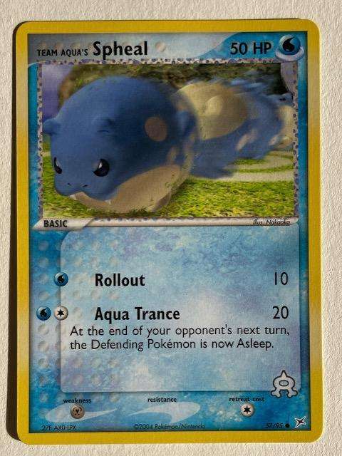 Pokémon TCG - TEAM AQUA'S SPHEAL - 2004 - 57/95  - LP NM