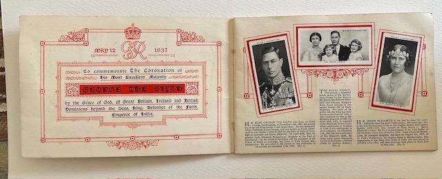 MY KING AND QUEEN -Issued by WD & HO  Wills - Cigarettes Card Booklet 1937 - has all the cards!