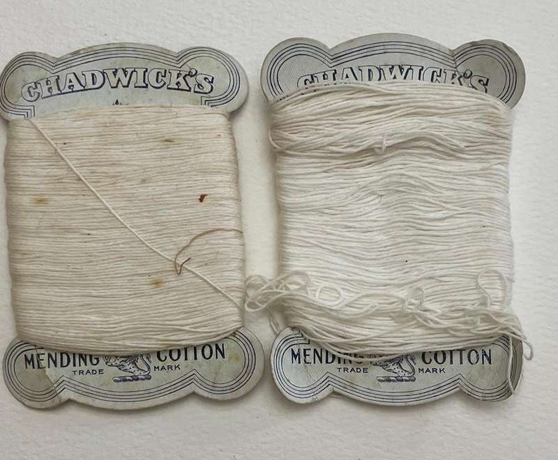 Vintage Chadwicks Mending Cotton x 2 - * Vintage sewing