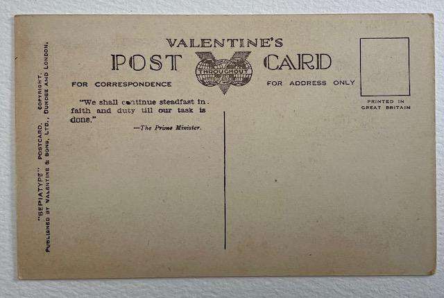 Vintage postcard - ST. Oswalds Church, Winwick - Valentine Sepiatone - Msg from PM on back - unused