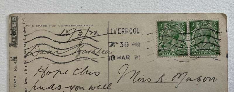 Antique Postcard - "Do You Think I'll pass?" painted by C. Twelvetrees, Alphalsa Co & Edward Gross