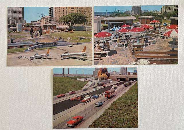 Vintage postcard -  MINI TOWN  x 3 postcards DURBAN.  *Africana.